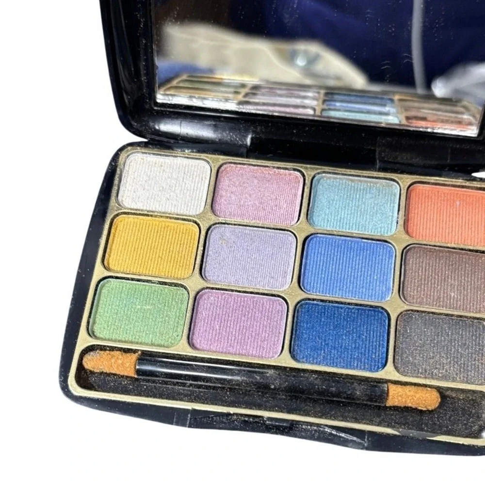 Vintage 80s Fmax De Luxe 12 Color Eyeshadow Palette Style 702 New In‎ Box 0.53oz